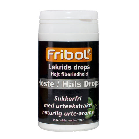 Fribol Hoste/Hals Lakris drops u/sukker 60 g, 853759