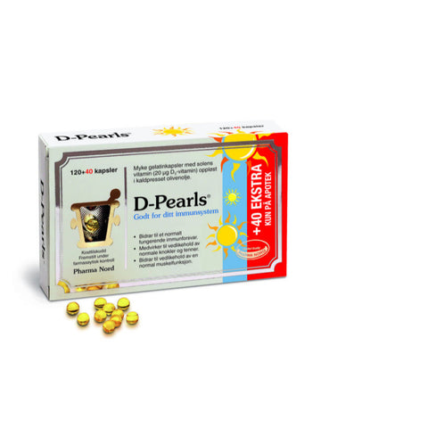 D-Pearls 20 mikrogram 160 kapsler, 940035