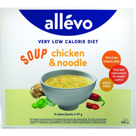 Allevo VLCD suppe chicken & noodle 15 x 39 g, 953702