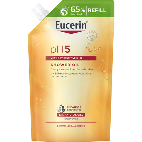 Eucerin pH5 Shower Oil Refill uparfyrmert 400 ml, 902694