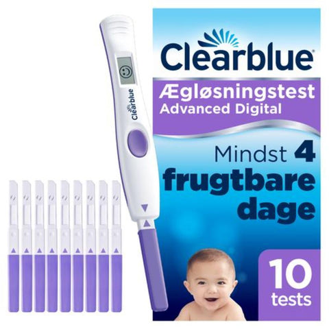 Clearblue eggløsningstest med dobbel hormonindikator 10 stk,855758