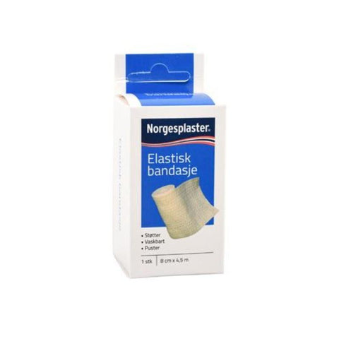 Norgesplaster Elastisk Bandasje 8cm x4,5m 1 stk,902070