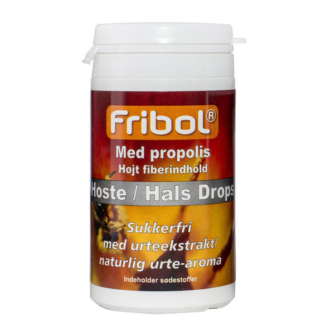 Fribol Hoste/Hals Propolis drops u/sukker 60 g, 922943