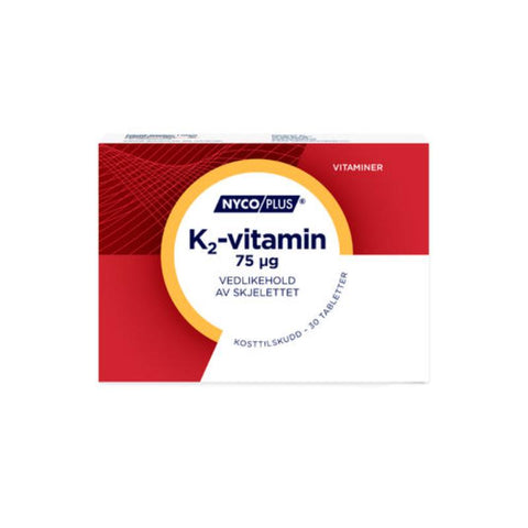 Nycoplus K2-vitamin Tab 75 mikrog 30 tabletter, 806627