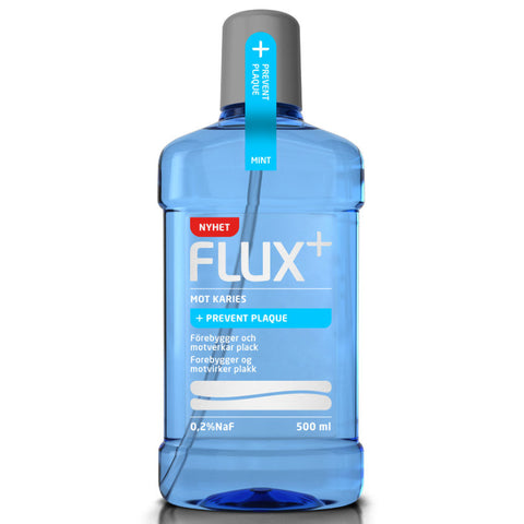 Flux+ Prevent Plaque fluorskyll 0,2% NaF 500 ml, 848413