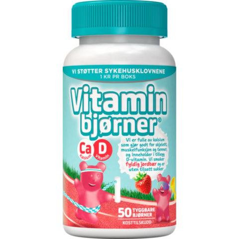 Vitaminbjørn Kalsium + D-vitamin 50 stk, 877809