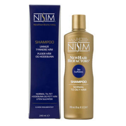 NISIM Shampoo for normal til fet hodebunn og fett hår 240 ml, 882799
