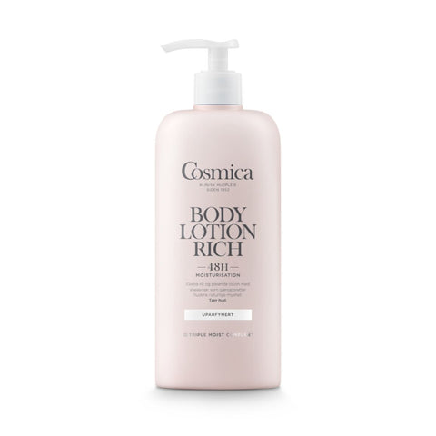 Cosmica Body Lotion Rich ,tørr hud , uparfymert 400, 912312