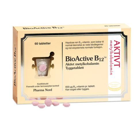 BioActive B12 600 µg 60 tyggetabletter, 956148