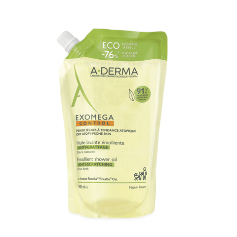 A-Derma Exomega Control Shower Oil refill 500 ml, 965419