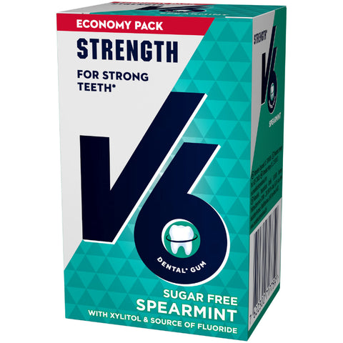 V6 Strenght Spearmint tyggegummi 50 stk, 973494