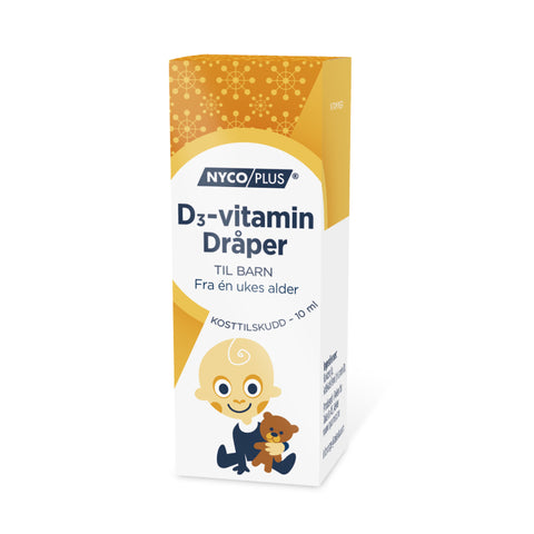 Nycoplus D3-vitamin dråper 10ml, 986281