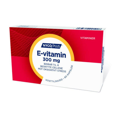Nycoplus E-vitamin kaps 300 mg 60 stk, 990297