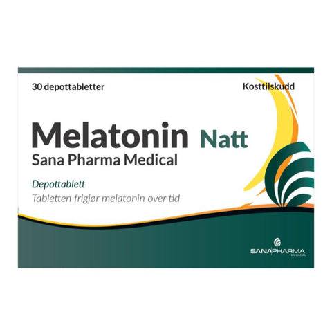Melatonin Natt Sana Pharma Medical 30 depottabletter, 979683
