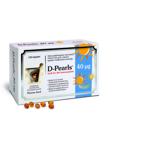 D-Pearls 40 mcg 120 kapsler, 811961