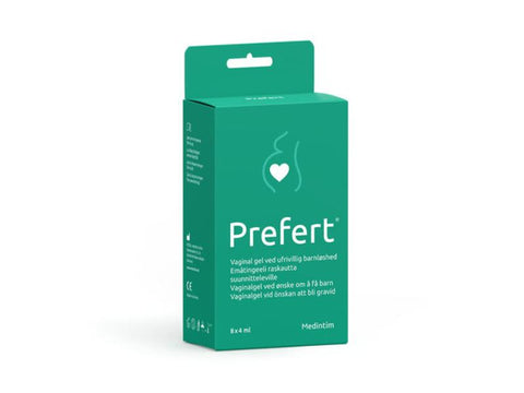 Prefert Vaginal Gel - glidemiddel til deg som vil bli gravid 8x4 ml, 826753