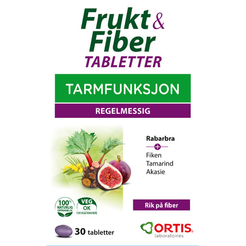 Frukt & Fiber tabletter, 30 tabletter,  923037