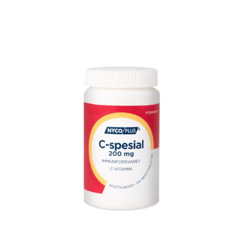 Nycoplus Vitamin C Spesial 200 mg 100 depotabletter(+3 ÅR), 923111