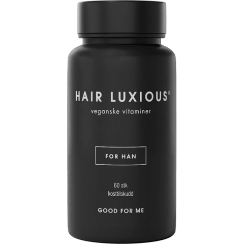 Hair Luxious vegansk kosttilskudd til herre, 60 tabletter, 948555