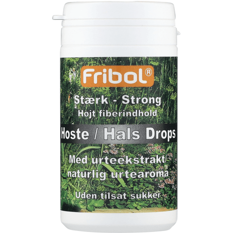 Fribol Hoste/Hals Sterk sukkerfrie drops 60 g, 902353