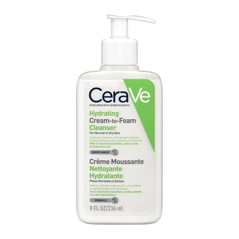 CeraVe Hydrating Cream-to-Foam Cleanser 236 ml, 891778