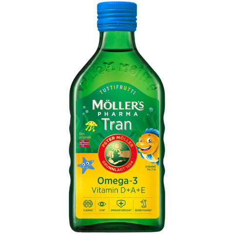 Möller's Pharma tran med tuttifruttismak 250 ml, 969997