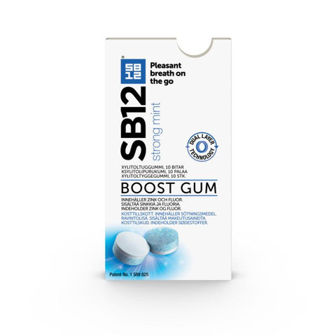 SB12 Boost Strong Mint tyggegummi 10 stk,952265