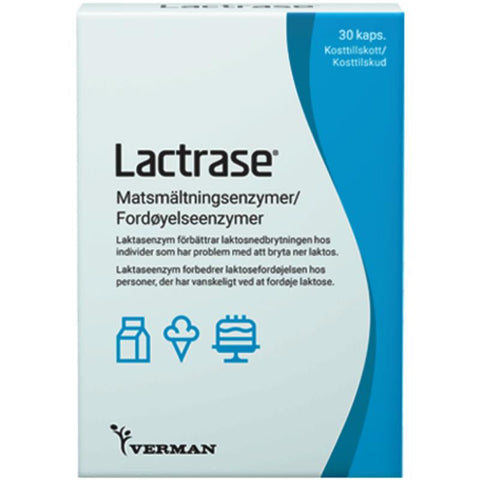 Lactrase Laktaseenzymer 30 kapsler, 921228