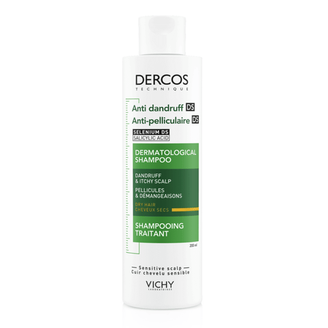 Vichy Dercos flassjampo til tørr hodebunn 200 ml, 850620