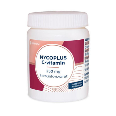 Nycoplus C-vitamin tabletter 250 mg 100 tabletter(+3 ÅR), 848727