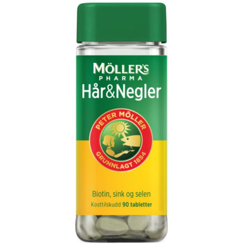 Möller's Pharma Hår og Negler 90 tabletter, 898419