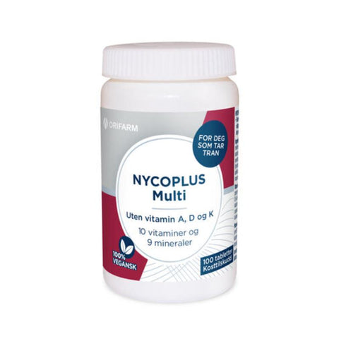 Nycoplus Multi uten vitamin A, D og K 100 tabletter, 999942