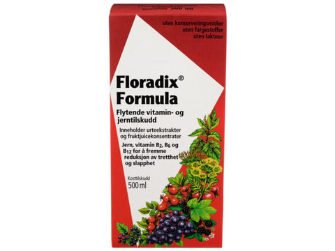 Floradix flytende jerntilskudd 500 ml, 882175