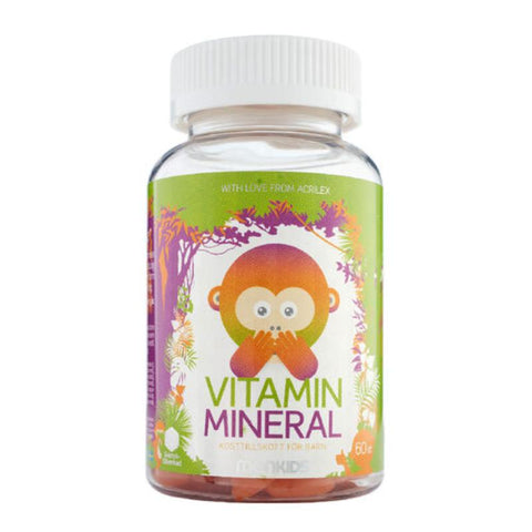 Monkids Vitamin Mineral Ananas 60 stk, 997699