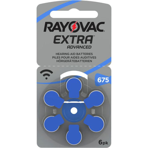 Rayovac Extra Advanced batteri for høreapparat 675, 908383