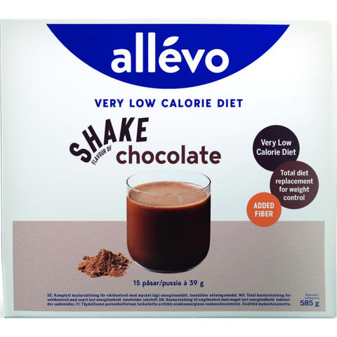 Allevo VLCD shake chocolate 15x39 g, 928559