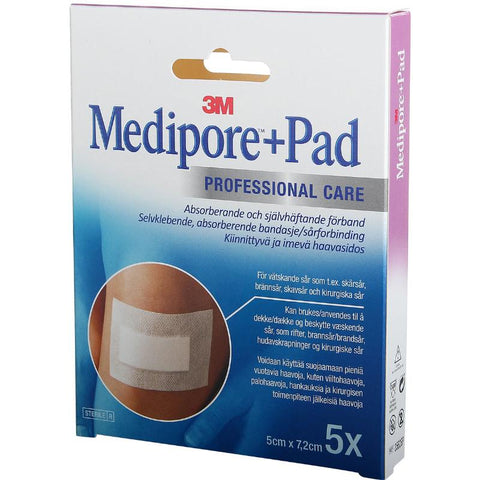 Medipore+ Pad Professional Care steril bandasje 5x7,2cm,950656