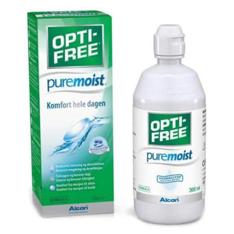 Opti-Free Puremoist linsevæske og etui 300 ml,956759