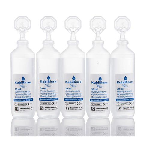Kabirinse øyeskyllevæske NaCl 5x30 ml, 831944