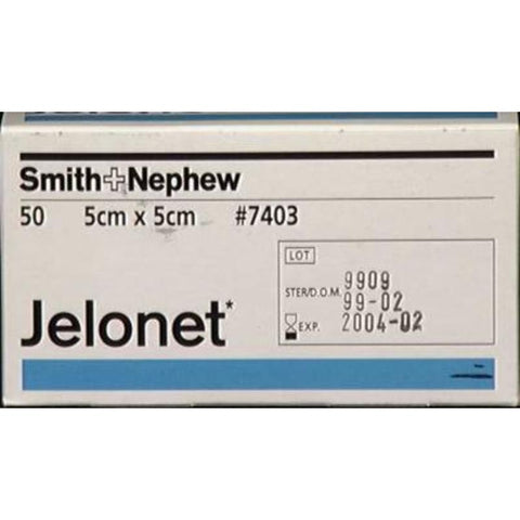 Jelonet vaselinkompress 50stk, forskjellige størrelser