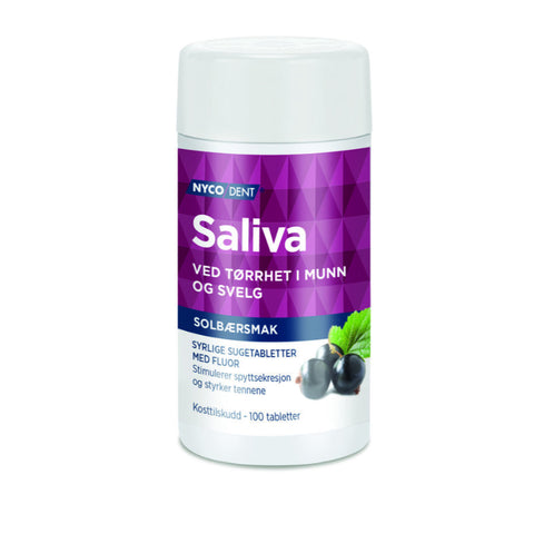 Nycodent Salvia sugetabletter solbær 100 stk, 930819