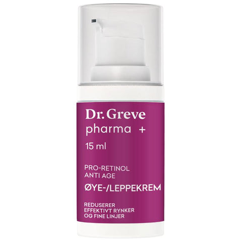 Dr Greve Pharma Pro-retinol øye og leppekrem 15 ml,993619