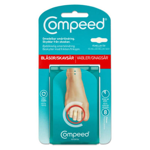 Compeed gnagsårplaster for tær 8 stk, 901299