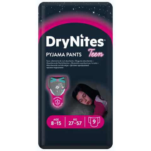 DryNites bleie jente 8-15 år 9 stk, 839410