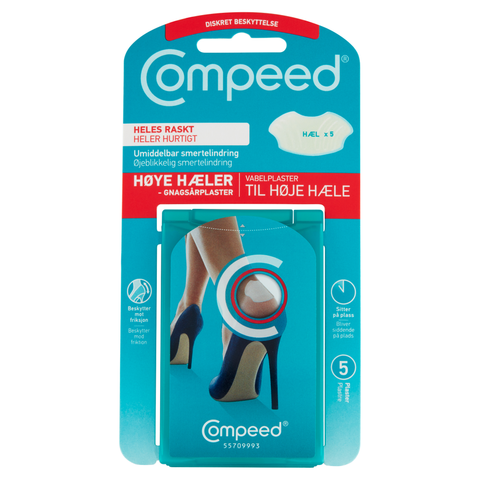 Compeed gnagsårplaster høy hæl 5 stk, 836423