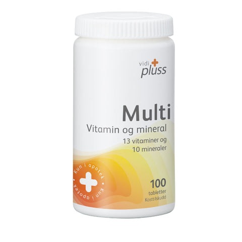 Vidi pluss multi vitamin & mineral 100 tabletter,851965