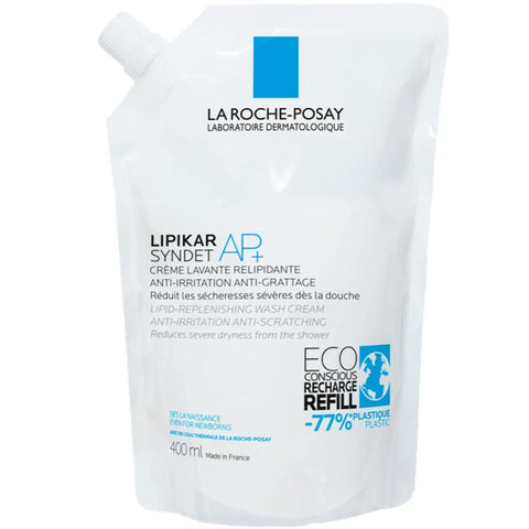 La Roche-Posay Lipikar Syndet AP+ dusjgelékrem refill 400ml,843207