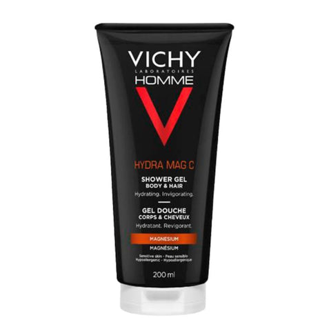 Vichy Homme Hydra Mag C dusjgelé til hår/kropp, 200ml,914183