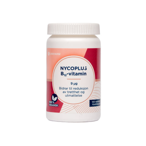 Nycoplus B12-vitamin 9 mcg tabletter 100 stk, 949972