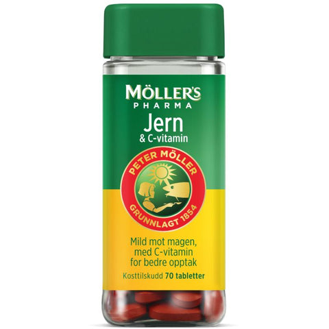 Möller's Pharma Jern og C-vitamin 70 tabletter, 972686